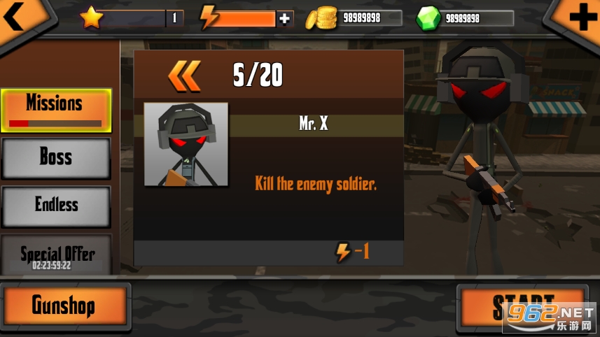����˾ѻ����ж����޽�Ұ�(Stickman Shooter : Modern Warrior)v1.1��ͼ2