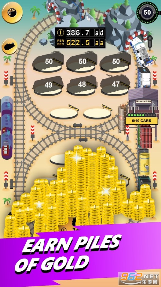 �𳵴��𳵺ϲ���ϷTrain Merger Idle Train Tycoon