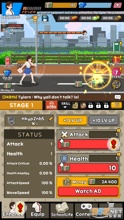 ����HSŮ��(Raising H.S. Girls : Idle RPG)��ͼ1