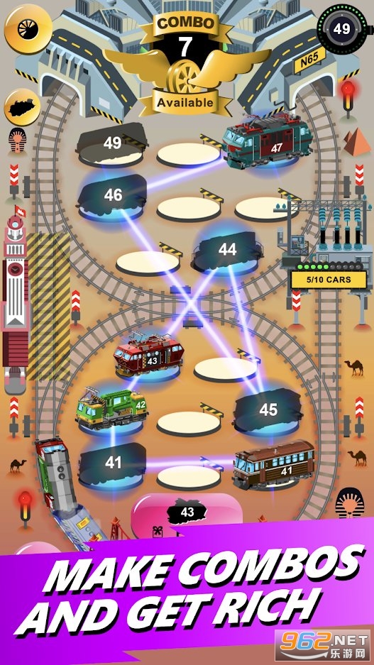 �𳵴��𳵺ϲ���ϷTrain Merger Idle Train Tycoon��ͼ1