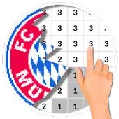 Football Logo Coloring By Number:Pixel Art���°�