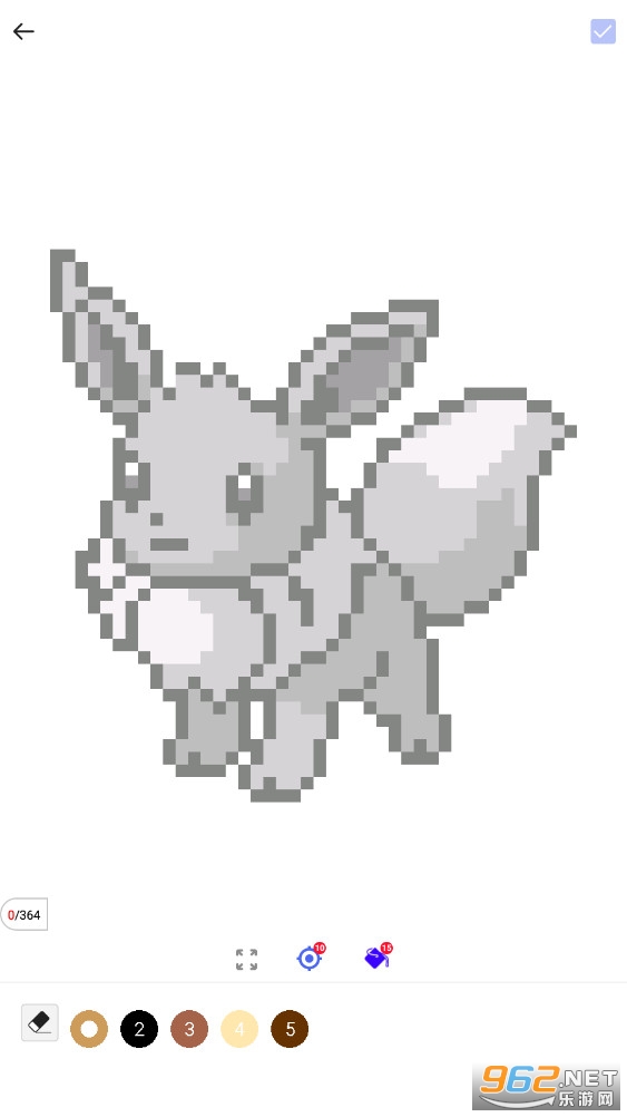 像素宝可梦填色游戏(Pokepix Color By Number)截图1