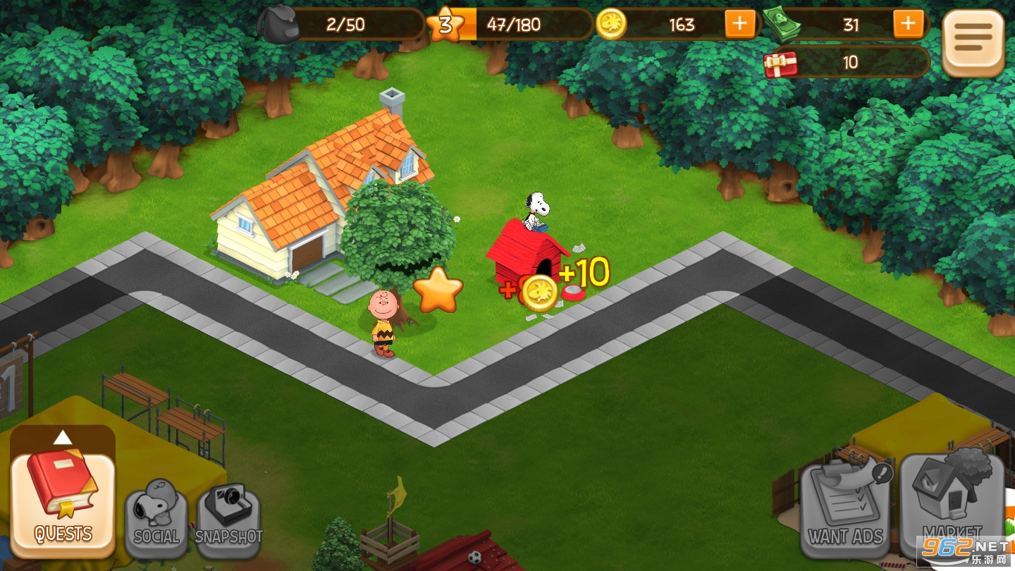 ʷŬ�ȵ�С������(Snoopys Town Tale CityBuilder)��ͼ0