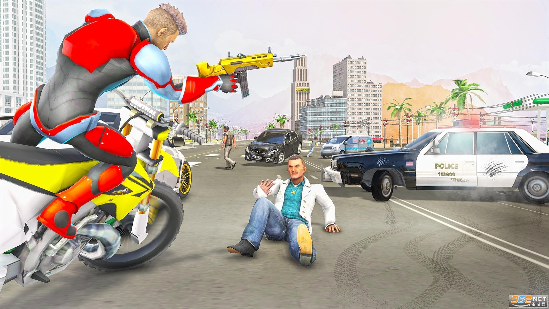 ����Ӣ���ؼ�Ħ��������3d(Motorbike Game 3d:Bike Stunts)v1.0 ��׿���ͼ0