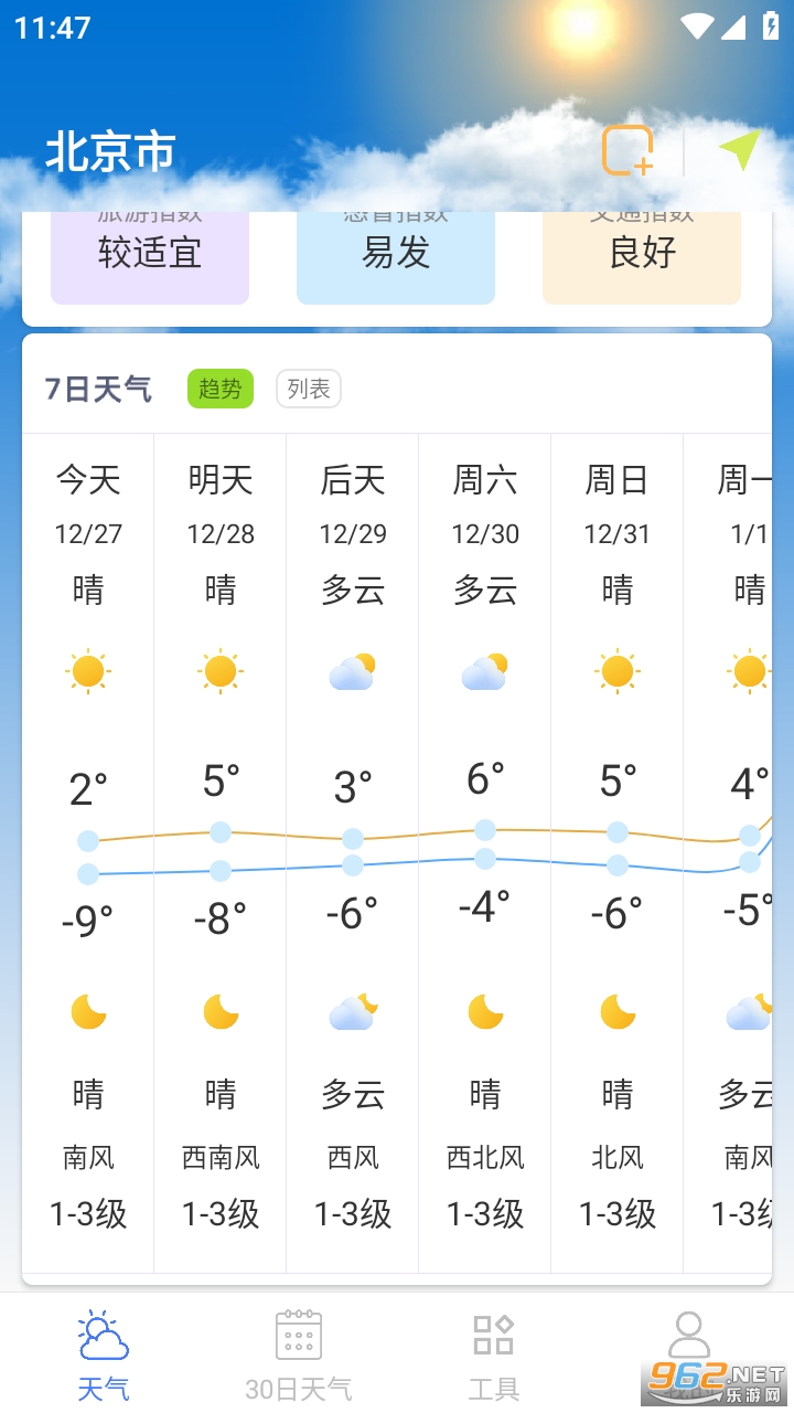 24小时天气预报免费版截图0