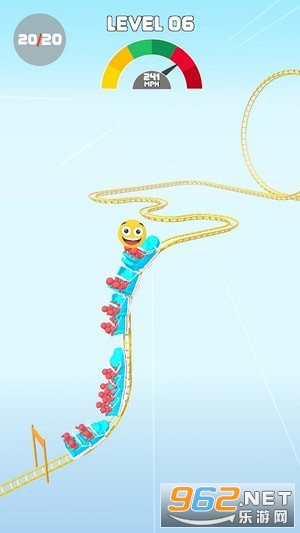 过山车生存游戏最新版(Roller Coaster Survival)截图2