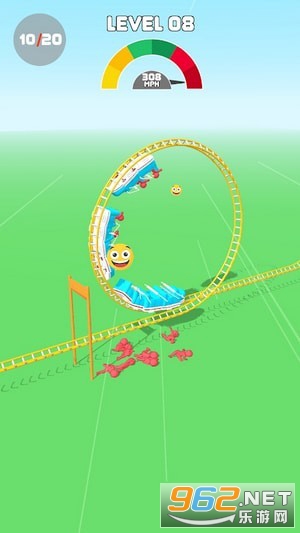 过山车生存游戏最新版(Roller Coaster Survival)截图0