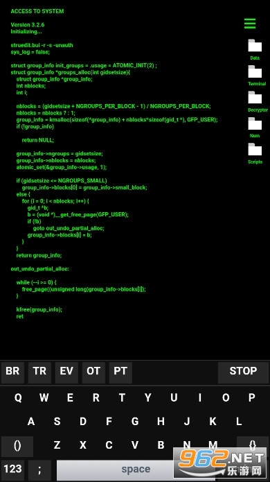 黑客软件网站app(GeekTyper)截图1