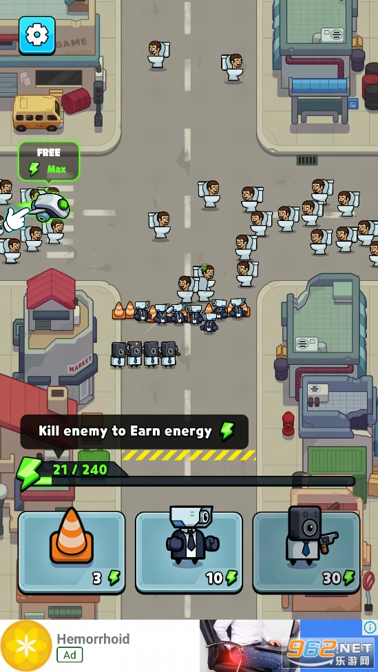 Toilet Fight:Police vs Zombie��Ϸ��ͼ1