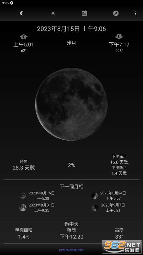 ������Moon Phase Calendar 2023