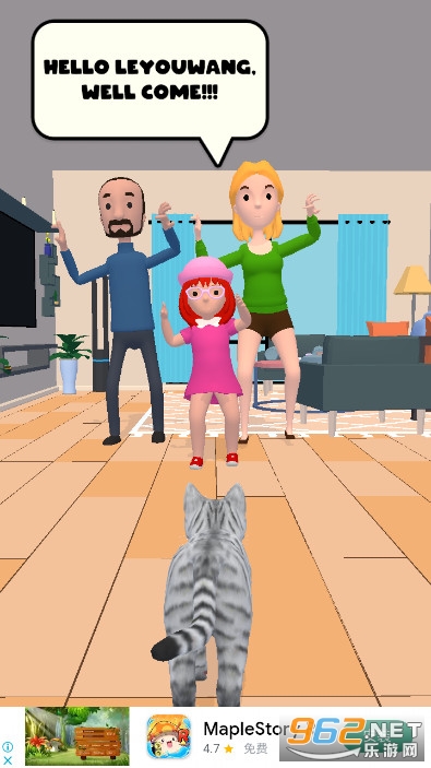 猫咪选择虚拟宠物3D养成游戏(Cat Choices: Pet Simulator 3D)截图2