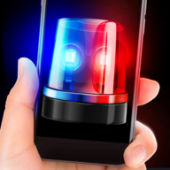 police lights siren sounds����