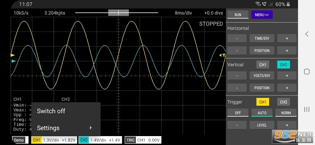 Scoppy Oscilloscope示波器安卓版截图0