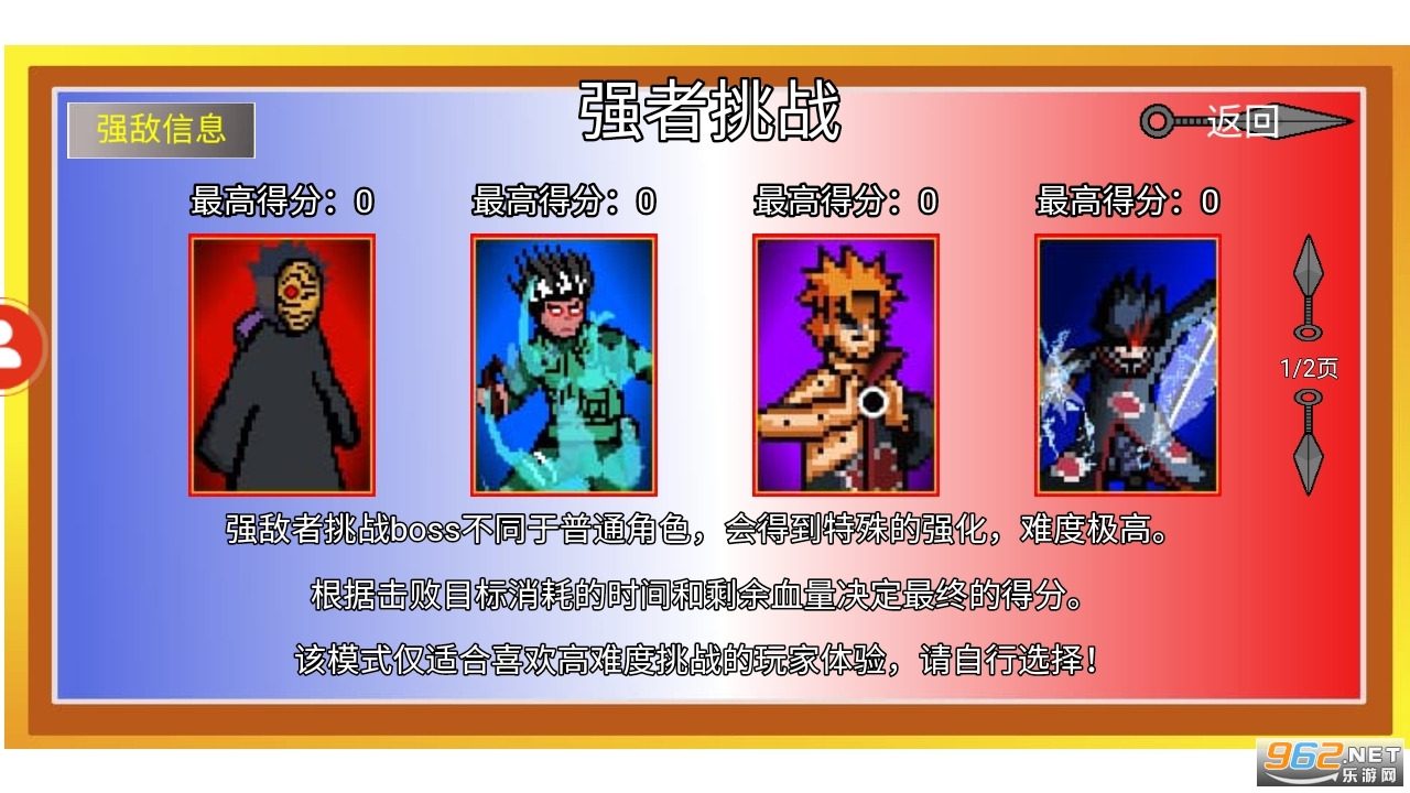 Pixel Naruto Power��Ϸ��ͼ0