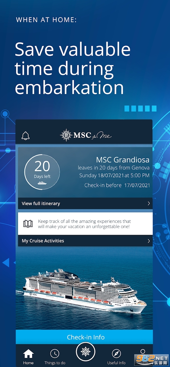 我的MSC for me 游轮App截图0