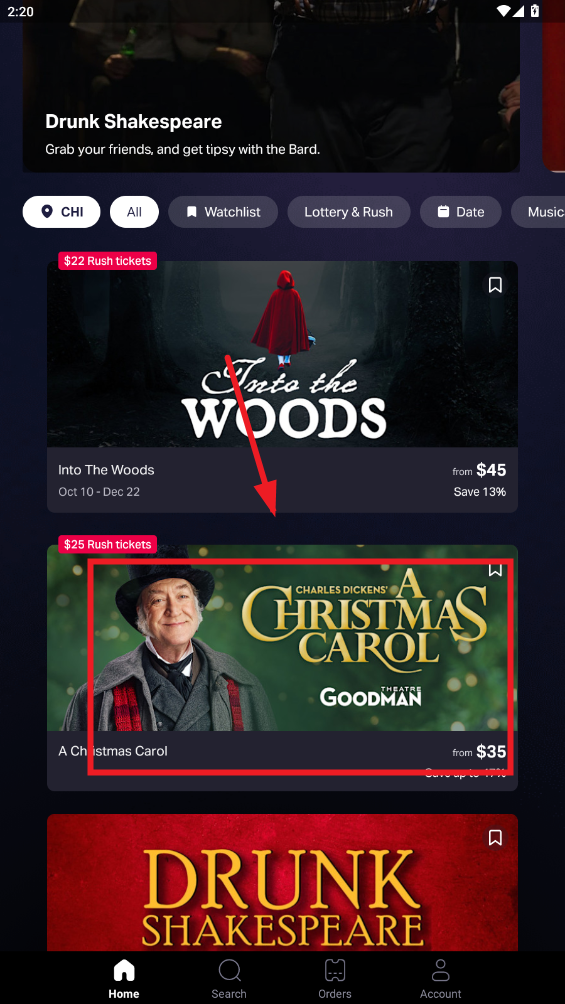 todaytix��Ϊ�ֻ�