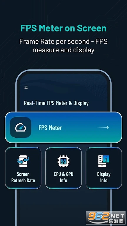 Real-Time FPS Meter手机实时帧数显示app Real-Time FPS Meter手机实时帧数显示app