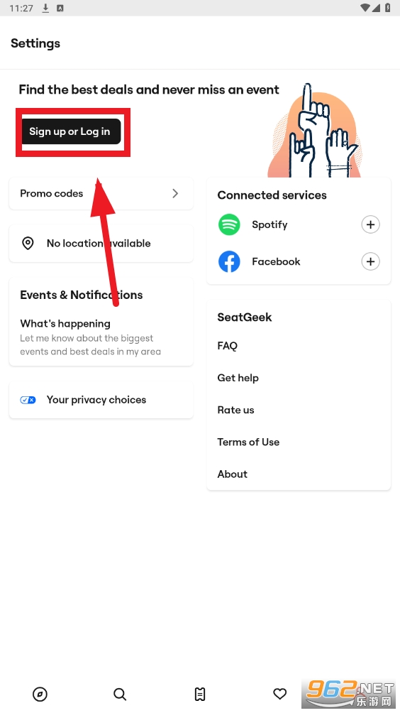 SeatGeek app