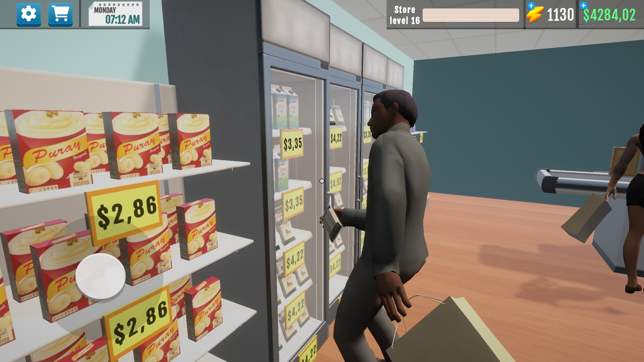 ���о���ģ����Supermarket Manager Simulator���°��ͼ1