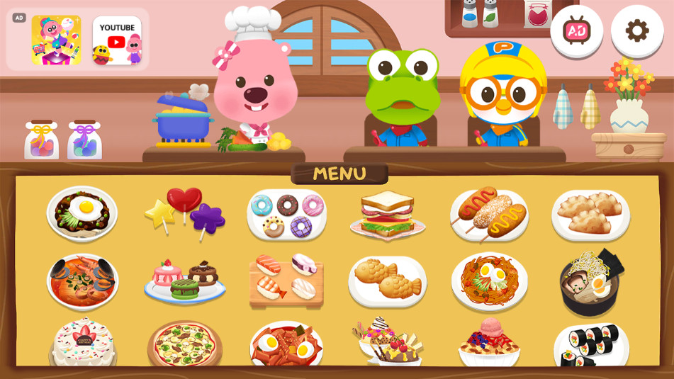 波鲁鲁料理游戏Pororo Cooking Game截图2