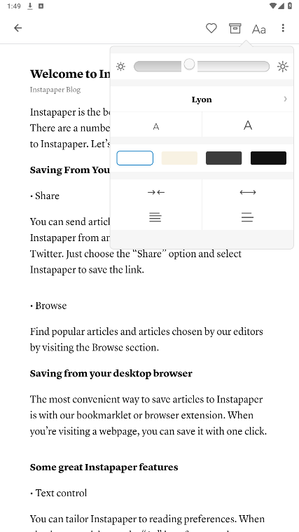 instapaper��׿��Ѱ�v6.1.1 ���°��ͼ1