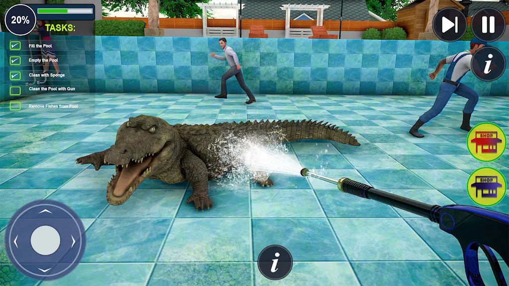 ��Ӿ�������ϷSwimming Pool Cleaning Games��ͼ1