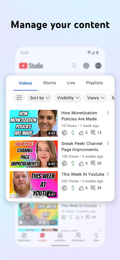 YouTube Studio apk��ͼ3