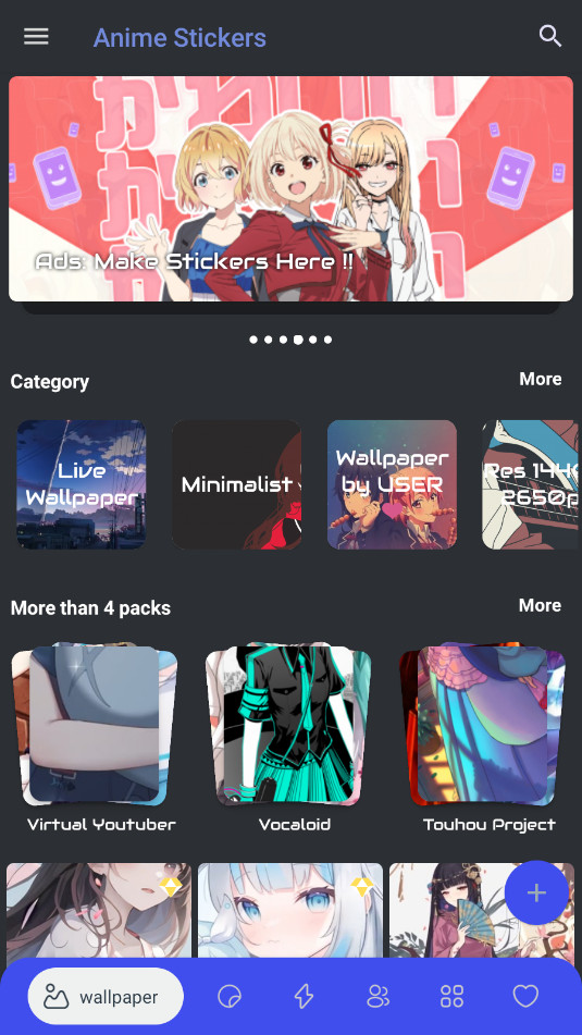 Anime Stickers������ֽapp��ͼ2