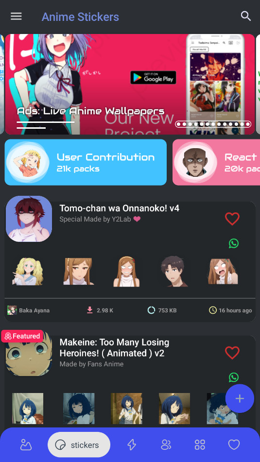 Anime Stickers������ֽapp��ͼ9