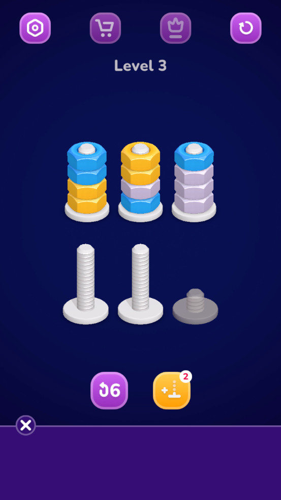 Nut Sort游戏截图3
