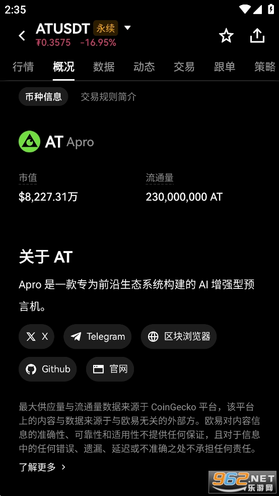 AT币价格今日最新行情 AT币价格今日最新行情