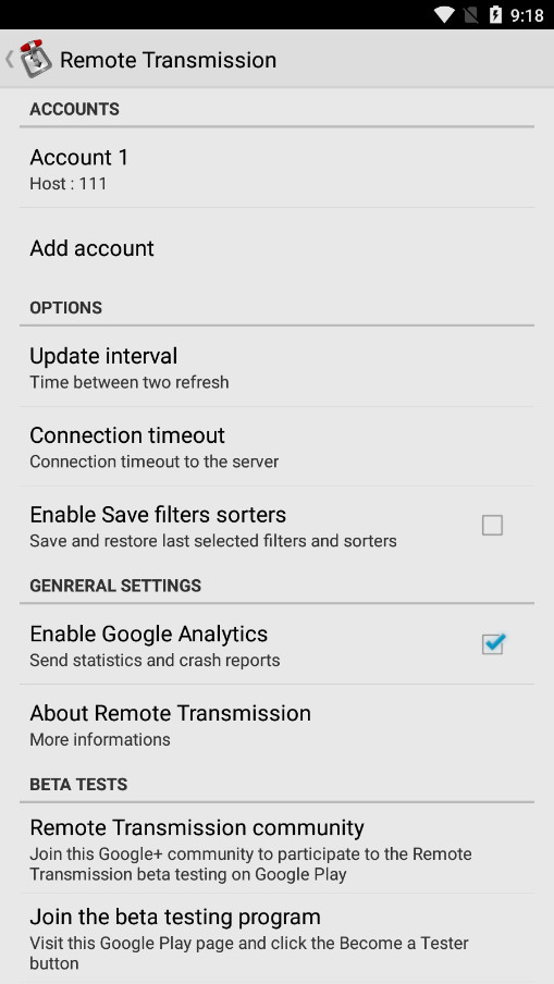 Transmission Remote appv0.9.19 �ֻ��ͻ��˽�ͼ9