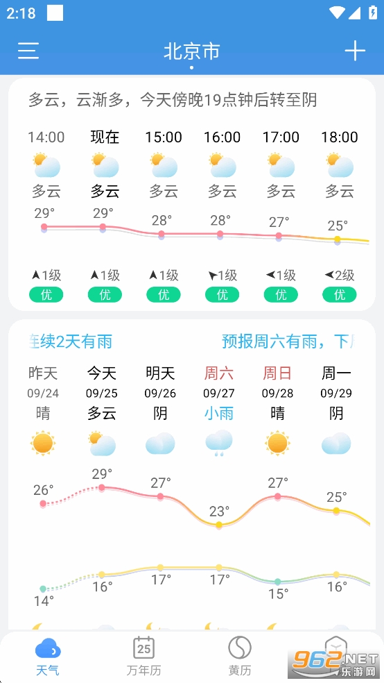 小云天气无广告旧版本截图2