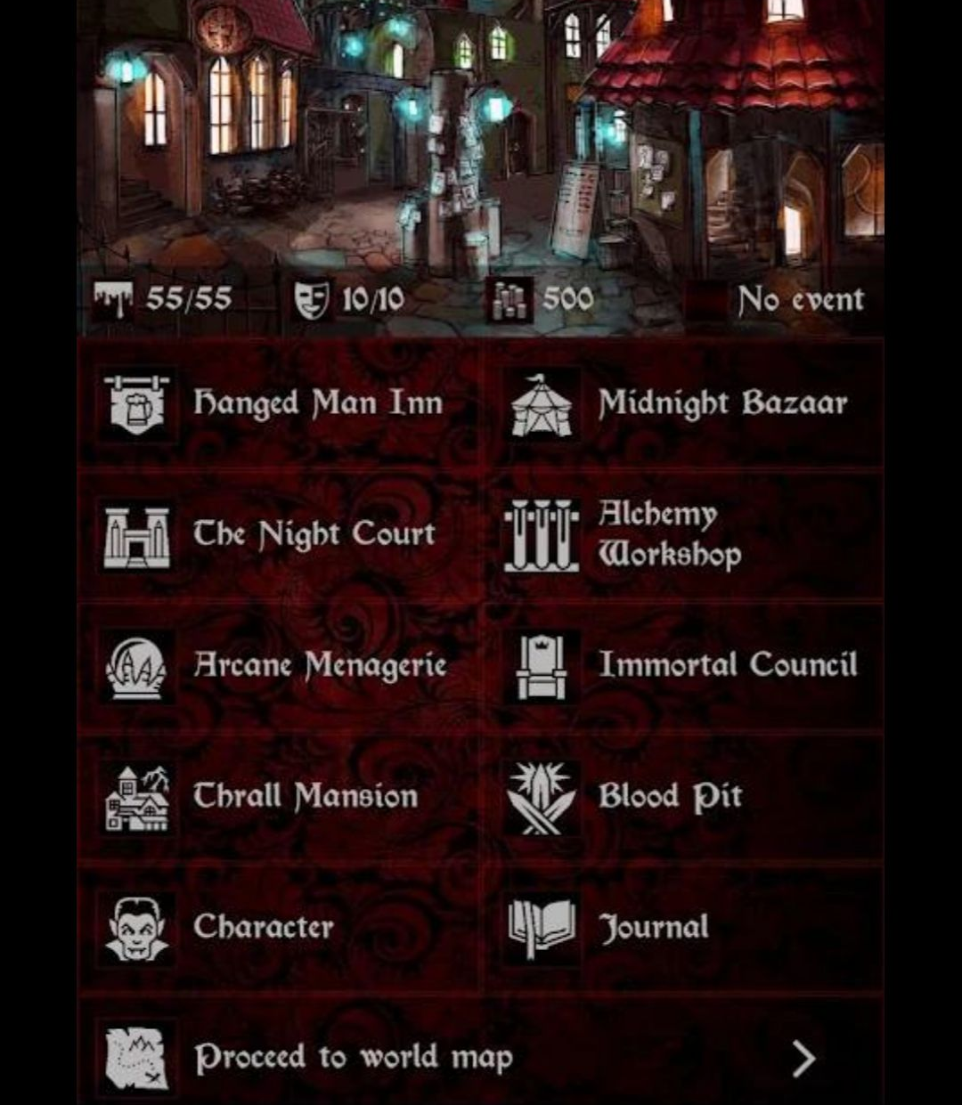 Ѫ��ڰ��Ĵ�˵�ٷ����°�(Grim Omens)v1.7.5 (������Ѫ������RPG)��ͼ1