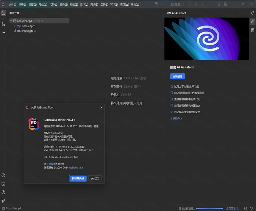 JetBrains Rider2024���ĵ��԰�v2024.1��ͼ1
