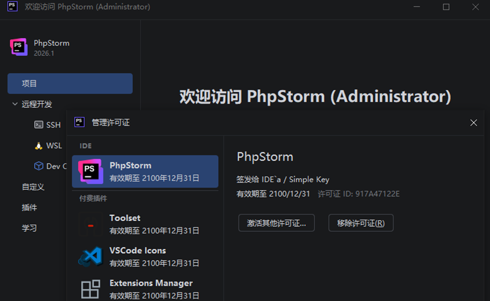JetBrains PhpStorm 2026���İ����°�v2026.1.0��ͼ0
