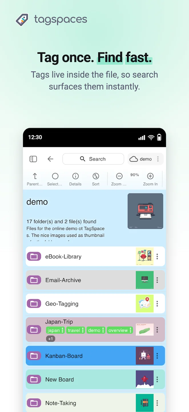TagSpaces(�ļ���ǩ������)v6.13.12 �ٷ����ͼ0