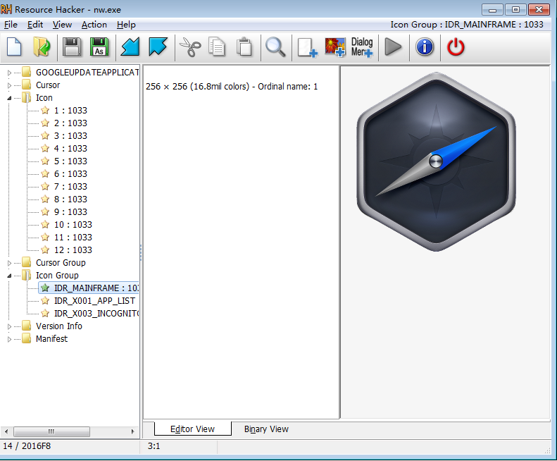 Resource Hacker������v5.2.8.448 ��ɫ��ͼ0